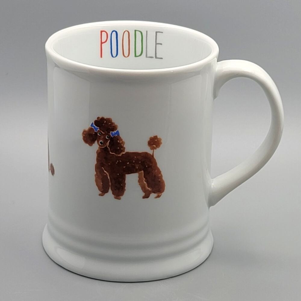 Fun and Fancy Red Brown Poodle Coffee Mug by Fringe Studio